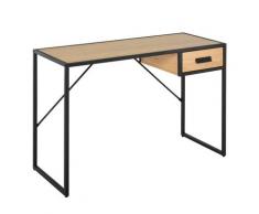 Scrivania Da Ufficio Porta Pc 1 Cassetto 110x45x76 Cm In Acciaio Benzoni