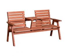 Panchina Da Giardino 3 Posti Convertibile 160x70x85 Cm Miozzi Mechseat Abete