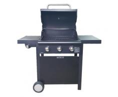 Barbecue A Gas Gpl A Pietra Lavica 3 Fuochi Arrosto Plus Nero