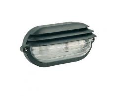 Lampada Applique Ovale Piccola Colore Nero Per Esterno Linea Palpebra Sovil