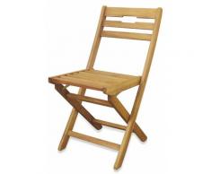 Sedia Da Giardino Pieghevole 41x55x89 Cm In Legno Di Acacia Soriani