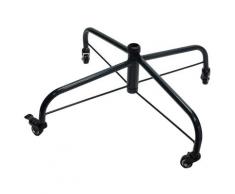 Base Per Albero Di Natale 60 Cm In Metallo Con Ruote Adami Nero
