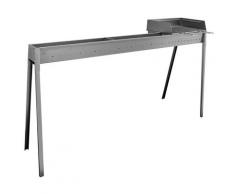 Cuoci Arrosticini A Carbone 120 Cm Con Barbecue Lisa Luxury Torino Grill 80+40