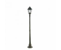 Lampada Palo Medio Per Giardino Colore Nero E Oro Per Esterno Linea Merlet Sovil