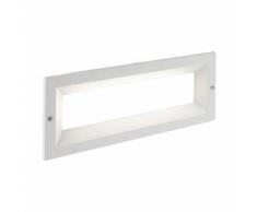 Faretto Segnapassi A Incasso Da Esterno A Led 12w Da Parete Aperto Sovil Mask Bianco