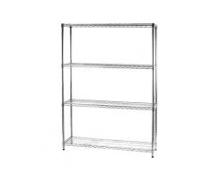 Scaffale In Metallo Cromato 4 Ripiani 35x121x168cm Tosini 4x351216