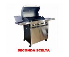 Barbecue A Gas Gpl Pietra Lavica 4 Fuochi Manieri Fire Dok Special Inox Seconda Scelta