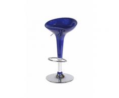 Sgabello Da Bar In Abs Blu Ed Acciaio Tosini Hc 148b