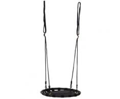 Altalena A Nido Da Giardino Per Bambini Nero Diametro 60 Cm Benzoni