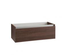 Mobile Bagno Sospeso 100 Cm In Legno Tft Ibiza Tabacco Scuro