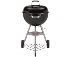 Barbecue A Carbone Carbonella In Acciaio Con Ruote Bauer Sfera Nero