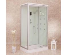 Box Doccia Idromassaggio Multifunzione 140x70 Cm Vorich White Air Lato Destro