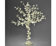 Albero Di Natale Luminoso Con 384 Led Bianco Caldo H150cm Adami Ciliegio