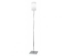 Piantana Metallo Paralume Vetro Bianco Lampada Da Terra Moderna E27 Ambiente I-square/pt