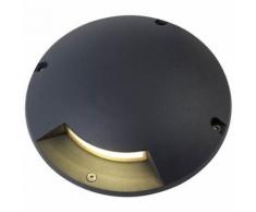 Lampada Segna Passo A Uno 1x1w A Led Colore Grigio Grafite Per Esterno Linea Moon Sovil