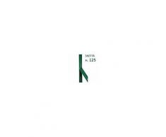 NextradeItalia 10pz Saetta Di Sostegno Paletto A T Per Recinzioni Da Giardino Recinzione In Ferro Plastificato A L Mm 25x25x3 H 125 Cm Verde