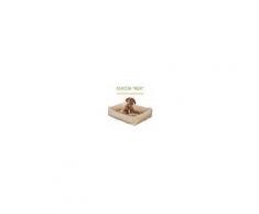 EverGreenWeb Letto per Cani di diverse Taglie color Beige, Imbottitura in Schiuma Waterfoam Morbido Lavabile in Lavatrice, Cuccia da Interno con Cuscino Sfoderabile, Materasso per Tutti Animali Domestici