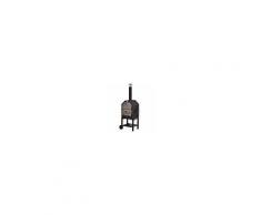 Outsunny Forno per Pizza Barbecue a Carbonella in Acciaio Inox, 50x36x160cm