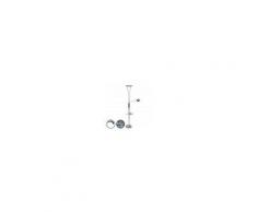 QAZQA Lampada da terra in acciaio con braccio di lettura incl. LED e porta USB - Sevilla