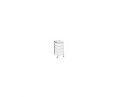 Bath & Design Cassettiera con ruote BALDO 4 cassetti