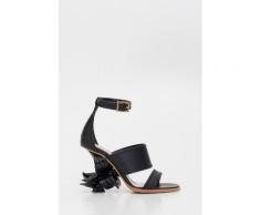 Alexander McQueen Sandalo con Tacco Scultura Floreale
