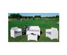 Divano due sedute con Poltrone e Tavolino / Salotto / Salottino per Esterno / Arredo Giardino