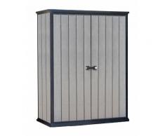 Armadio Portattrezzi in Resina 139,5x77x181,5 cm Verniciabile - KETER HIGH STORE