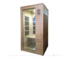 Sauna Finlandese Ad Infrarossi 2 Posti 100x90 Cm In Hemlock Canadese H188 Vorich Rimini