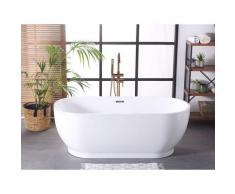 Vasca da bagno freestanding bianca LEVERA