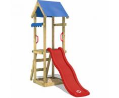 Parco giochi WICKEY TinySpot Gioco da giardino per bambini con scivolo, sabbiera, tetto