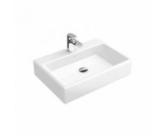 Lavabo da appoggio Villeroy und Boch Memento 513560 600x420mm, bianco, con sfioratore, 1 foro per