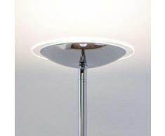 Lampada da terra LED Malea cromo lucido