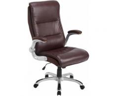 Sedia da ufficio BIG Villach in similpelle Bordeaux