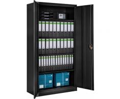Tectake - Armadio portadocumenti a 5 scomparti - cassettiera portadocumenti, armadio 2 ante,
