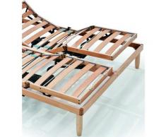 Evergreenweb Materassi&beds - EVERGREENWEB - Rete Matrimoniale Elettrica 140x200 a Doghe in Legno