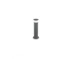 Segnapasso id-torre pt1 big 15w e27 led ip44 60h alluminio antracite nero plastica lampada terra