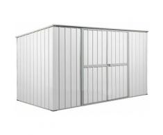Enaudi - Casetta Box Da Giardino In Lamiera Bianca Per Deposito Attrezzi 345x186x192cm