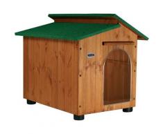 Cuccia in Legno per Cani + TENDINA da Esterno "Rinforzata" mod. Alpi MADE IN ITALY D - Pastore
