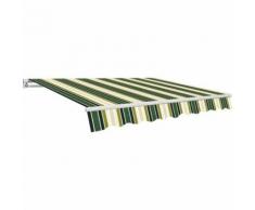 TENDA DA SOLE PER BALCONE BEIGE/VERDE 2,95X2 MT- Con bracci -Struttura allumin