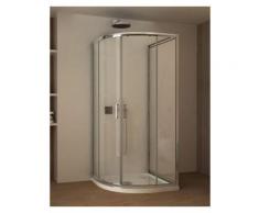 Box Doccia 3 tre Lati Cristallo 80x80 90x90 70x90 75x75 Semicircolare Scorrevole - Misura: 70x90x70