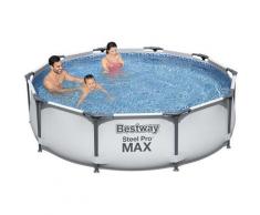 Piscina fuori terra Bestway 56408 Rotonda Steel Pro Max 305x76 cm