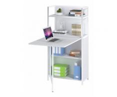 Mod. Compact Tavolo Scrivania Bianca Mobile Armadio Scaffale Credenza Per Uffico O Casa Studio
