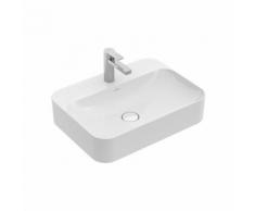 Lavabo da appoggio Villeroy und Boch Pignone 414260 600x445mm, con sfioratore, 1 foro per