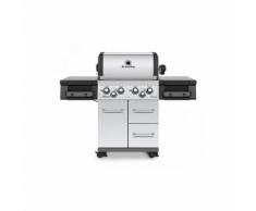 Barbecue a gas Broil King Imperial 490 Inox con 4 bruciatori e kit girarrosto elettrico