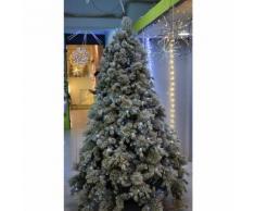 Albero di natale glitterato elbert 600 led bianco freddo con pigne cm.210 - Gtr