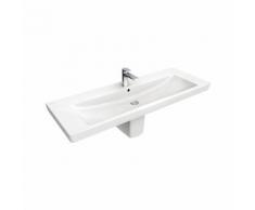 Lavabo armadio Villeroy & Boch Subway 7176D1 1300x470mm, senza sfioratore, 1 foro per rubinetto,