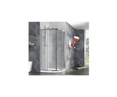 Box doccia semicircolare , scorrevole in cristallo 6mm Ponza Trasparente 6mm,80x80 cm