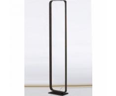 Led-moka-pt piantana a led moka lampada da terra design moderno 2x8 w colore moka marrone
