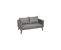 Gomera Divano da Giardino, Alluminio, Grigio, ca. 140 x 64 x 75 cm - Greemotion