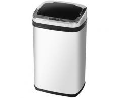 Cestino dei Rifiuti in Acciaio Inox Sensore Automatico 30L/Quadrato - Homcom